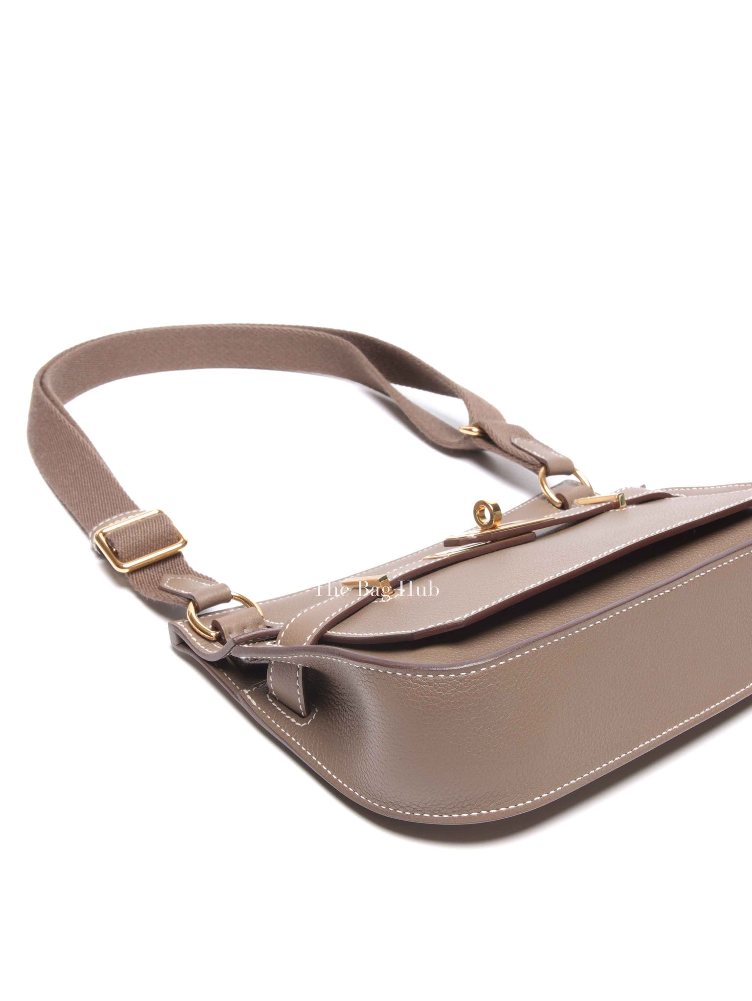 Hermes Etoupe Evercolor Mini Jypsiere Bag GHW