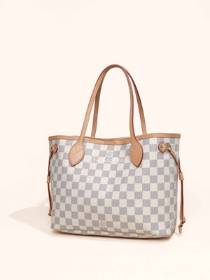 Louis Vuitton Damier Azur Canvas Neverfull PM Bag
