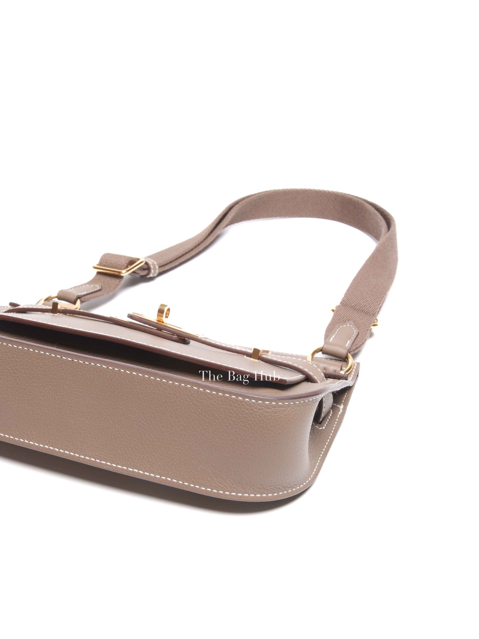 Hermes Etoupe Evercolor Mini Jypsiere Bag GHW
