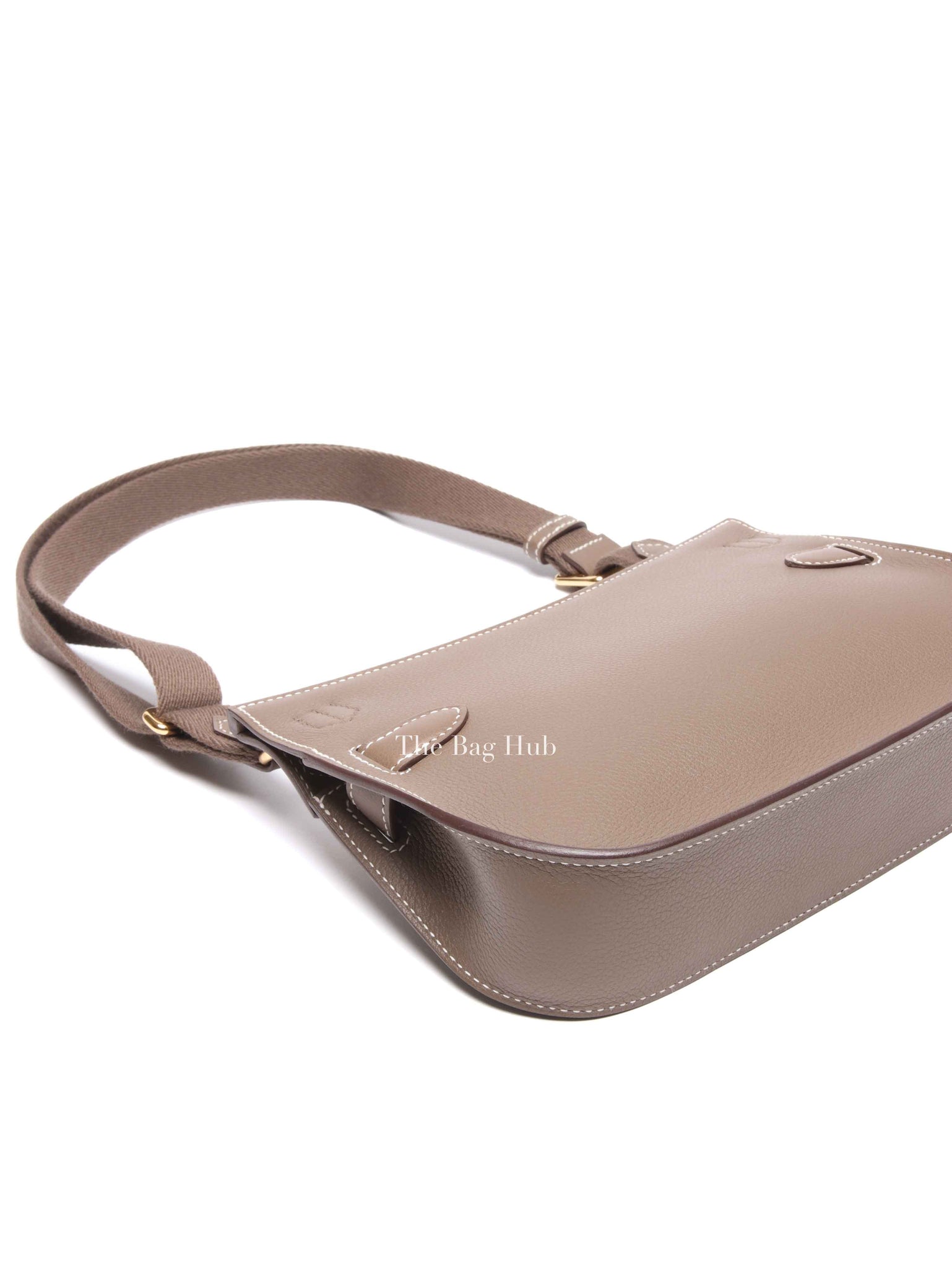 Hermes Etoupe Evercolor Mini Jypsiere Bag GHW