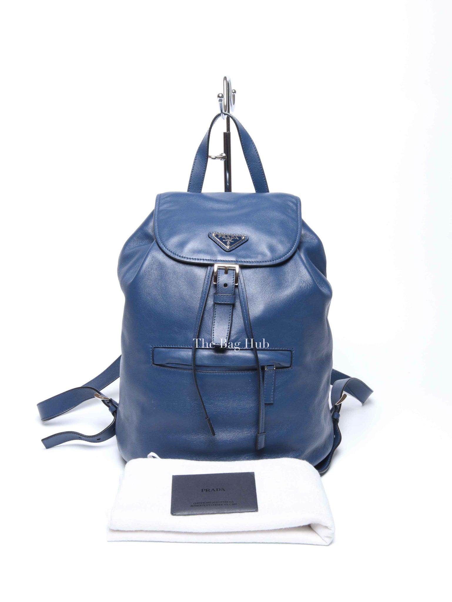 Prada Bluette Soft Calf Backpack 1BZ032