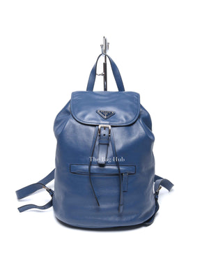 Prada Bluette Soft Calf Backpack 1BZ032