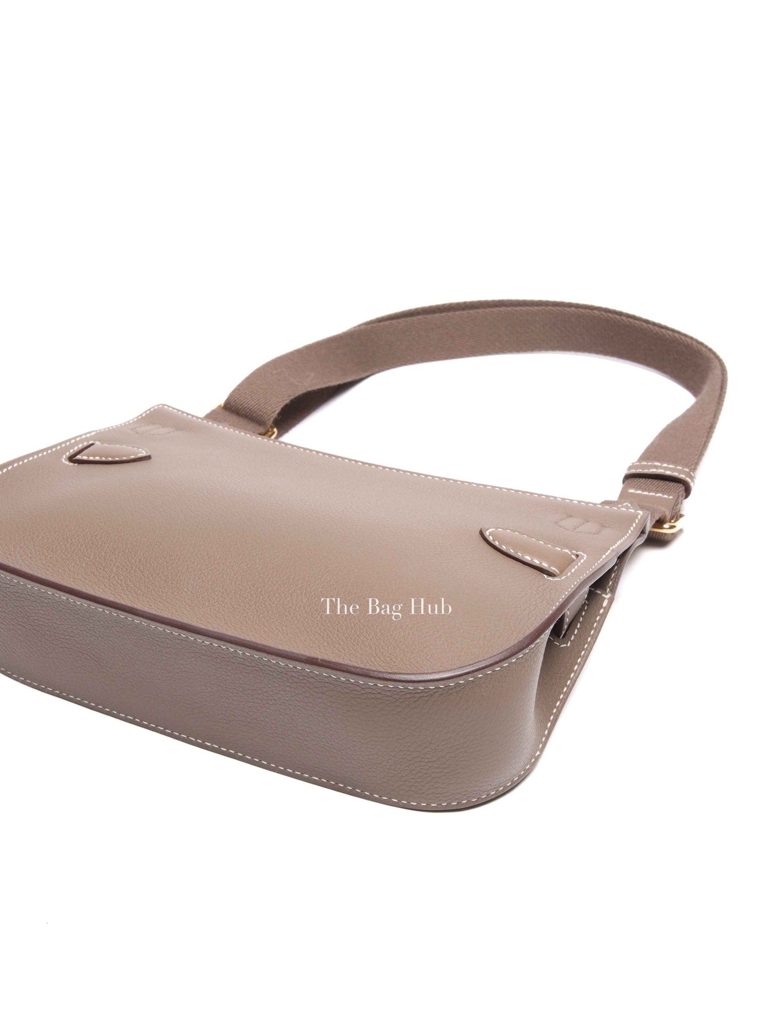 Hermes Etoupe Evercolor Mini Jypsiere Bag GHW