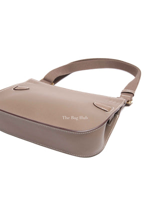 Hermes Etoupe Evercolor Mini Jypsiere Bag GHW