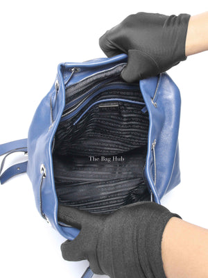 Prada Bluette Soft Calf Backpack 1BZ032