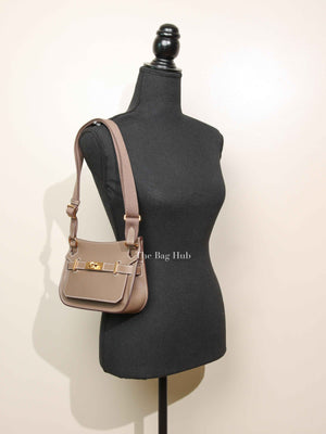 Hermes Etoupe Evercolor Mini Jypsiere Bag GHW