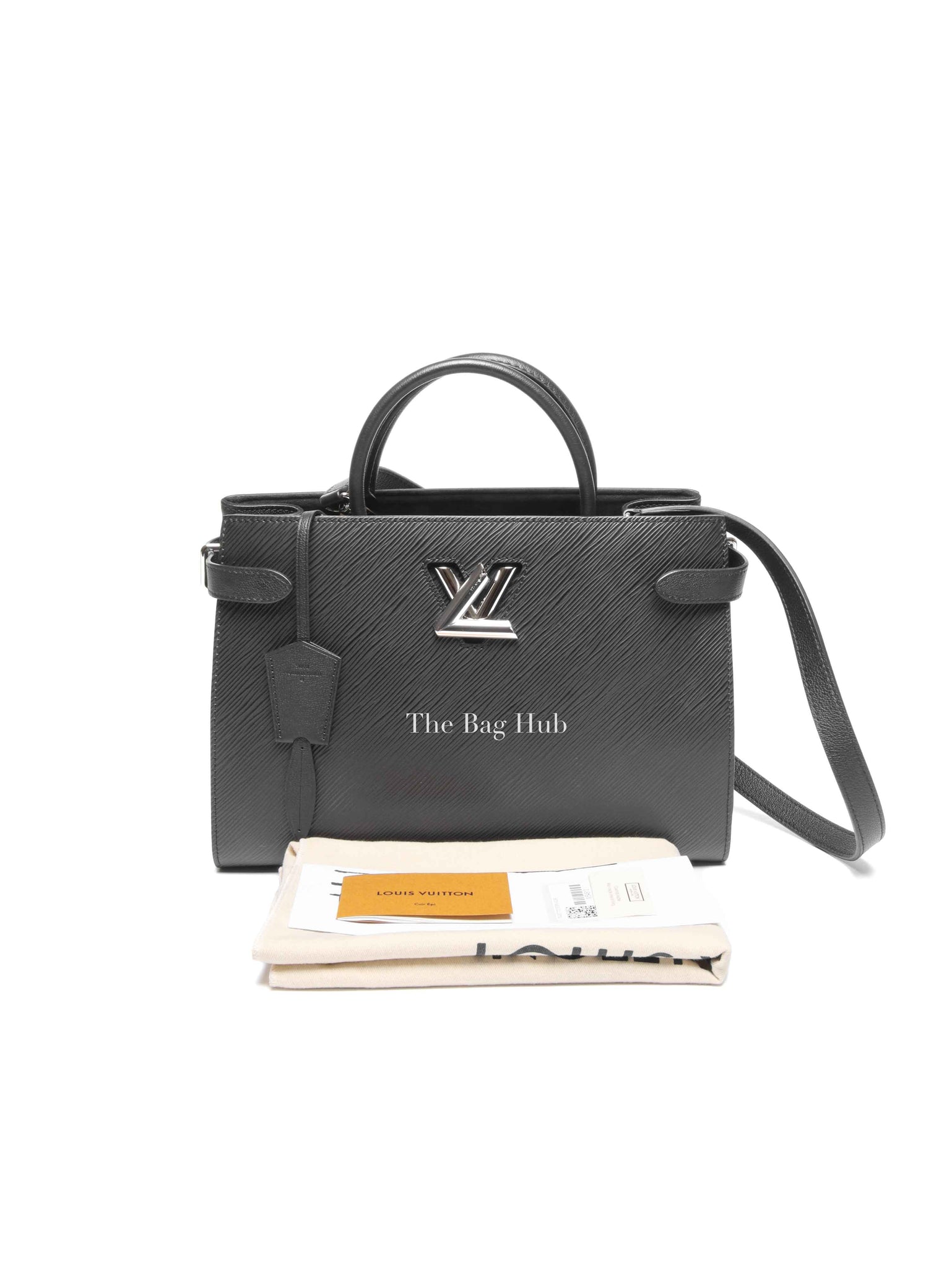 Louis Vuitton Noir Epi Leather Twist Tote Medium Bag