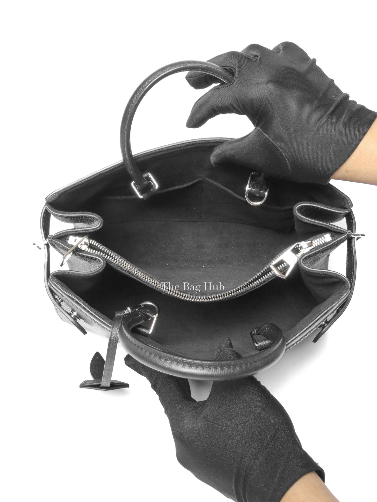Louis Vuitton Noir Epi Leather Twist Tote Medium Bag