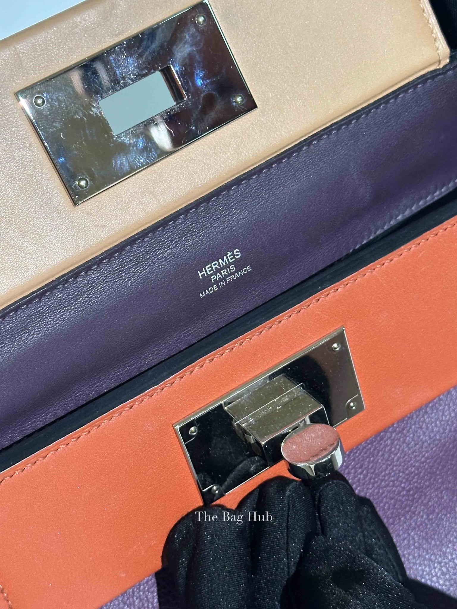 Hermes Cassis/Chai/Cuivre Evercolor/Swift 24/24 21 Bag PHW