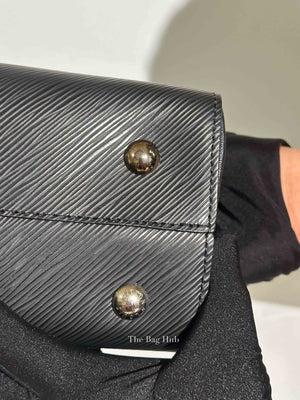 Louis Vuitton Noir Epi Leather Twist Tote Medium Bag
