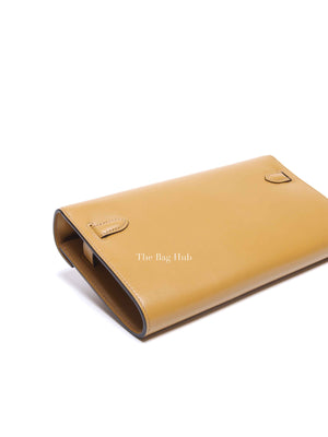 Hermes Poussiere Tadelakt Leather Kelly Wallet To Go GHW