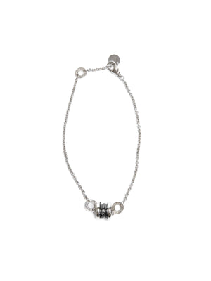 Bvlgari Silver/Black Ceramic B.Zero 1 Save The Children Bracelet