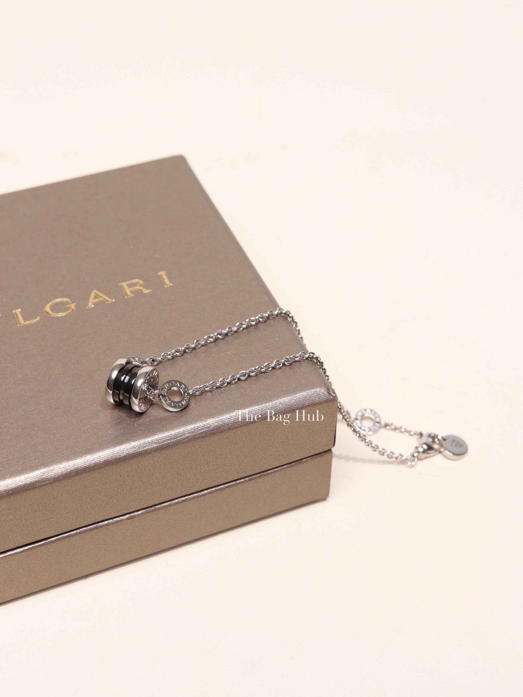 Bvlgari Silver/Black Ceramic B.Zero 1 Save The Children Bracelet