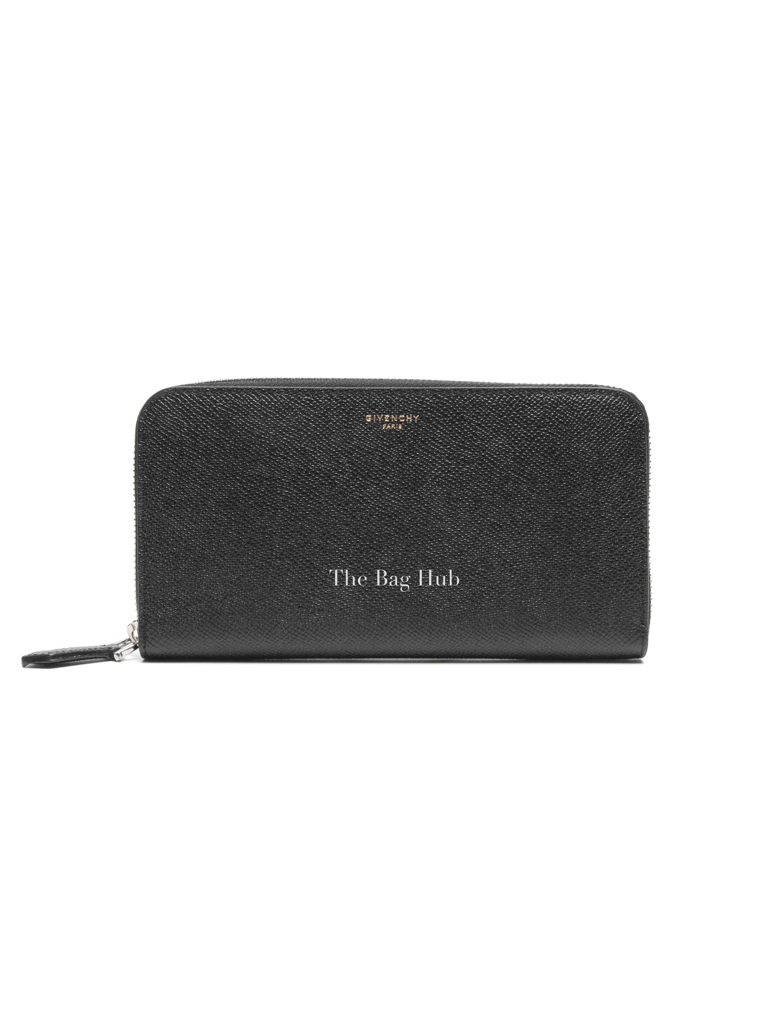 Givenchy Black Leather Long Zipped Wallet