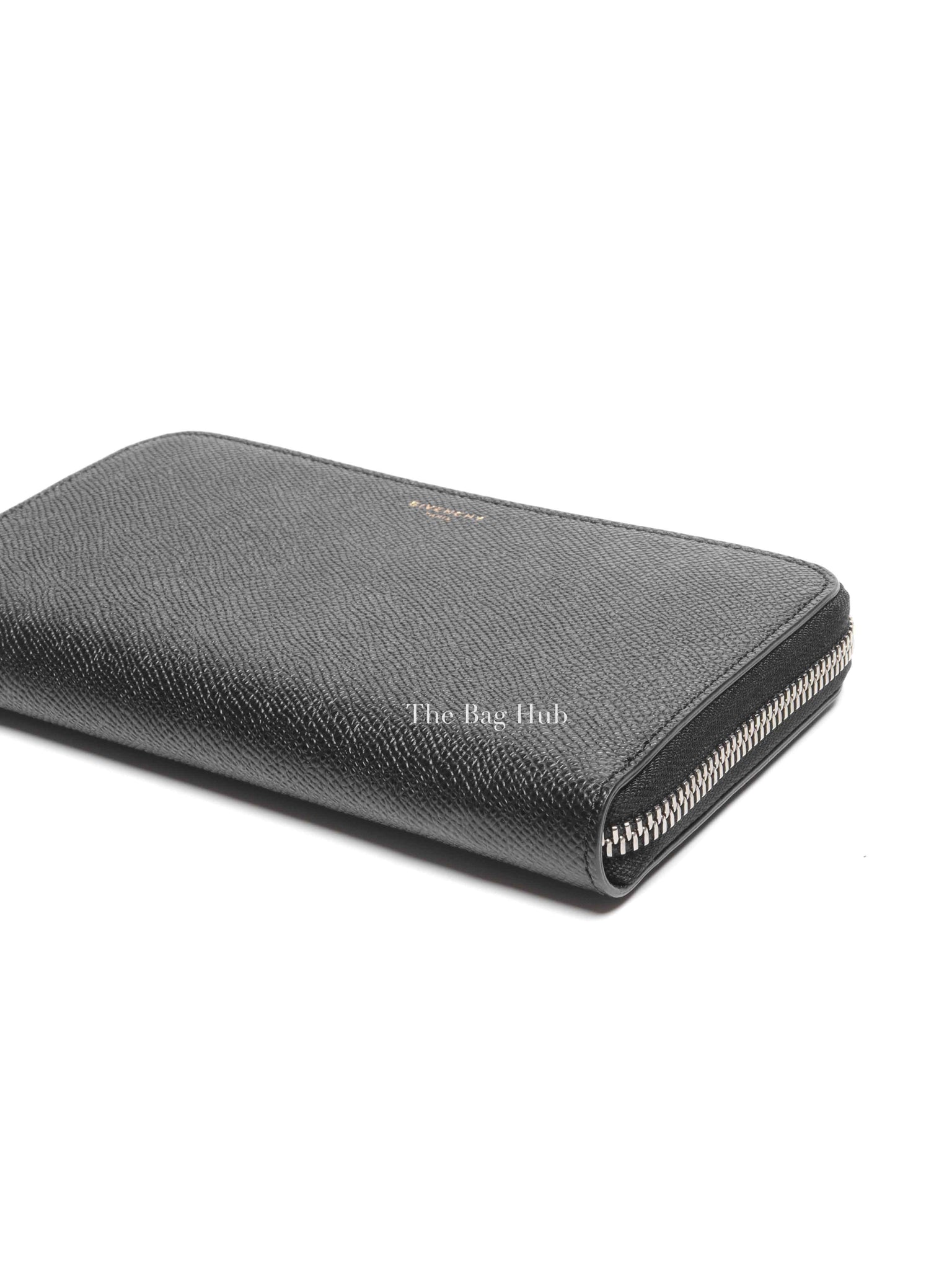 Givenchy Black Leather Long Zipped Wallet