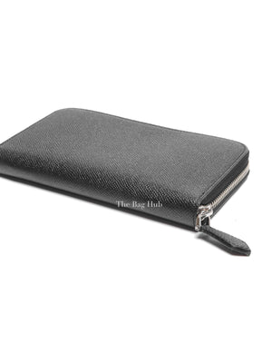 Givenchy Black Leather Long Zipped Wallet