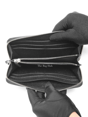 Givenchy Black Leather Long Zipped Wallet