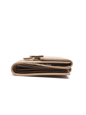 Gucci Beige Leather Interlocking GG Wallet
