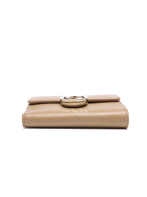Gucci Beige Leather Interlocking GG Wallet