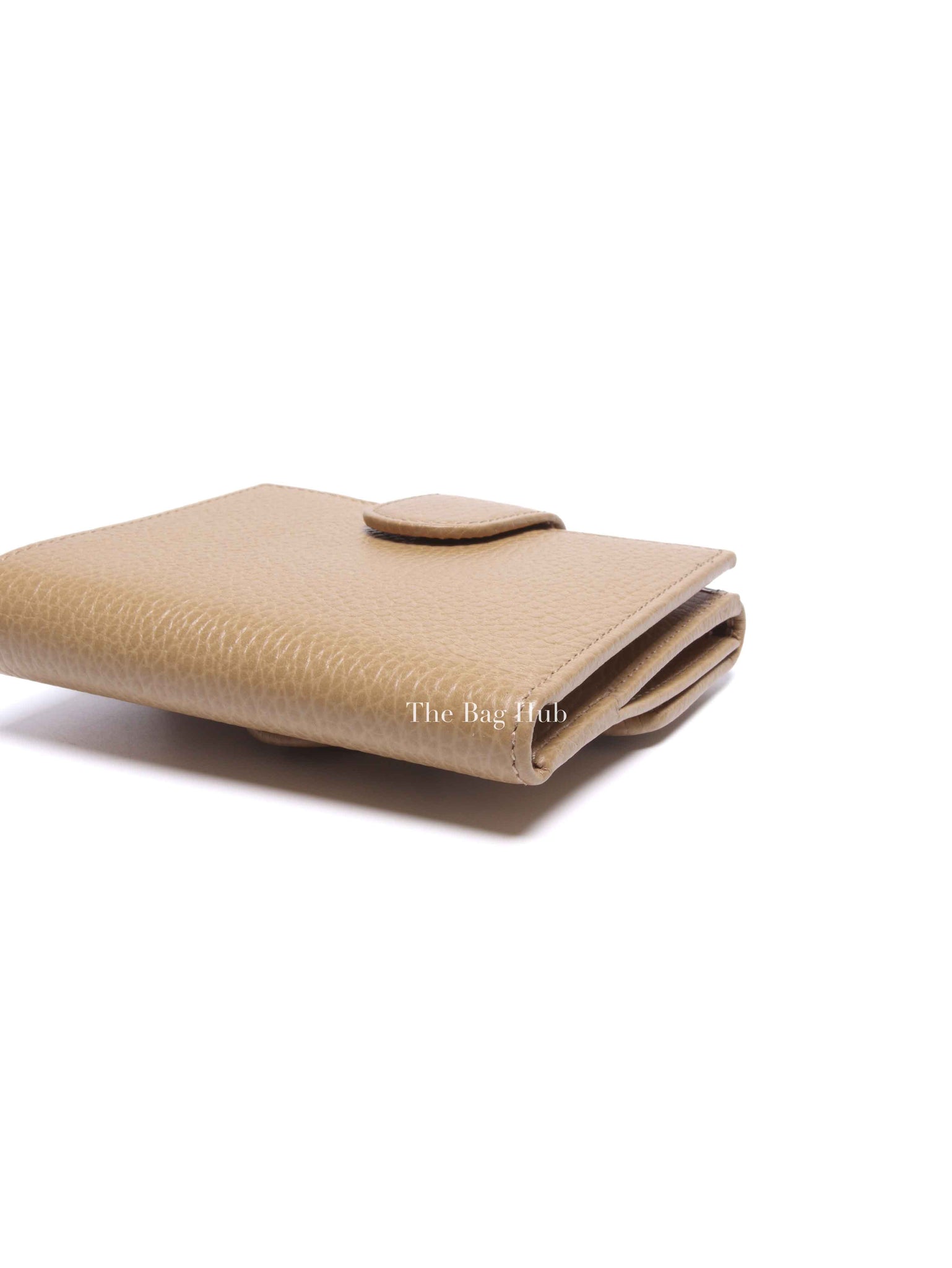 Gucci Beige Leather Interlocking GG Wallet