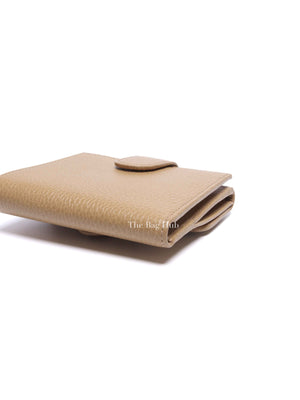 Gucci Beige Leather Interlocking GG Wallet