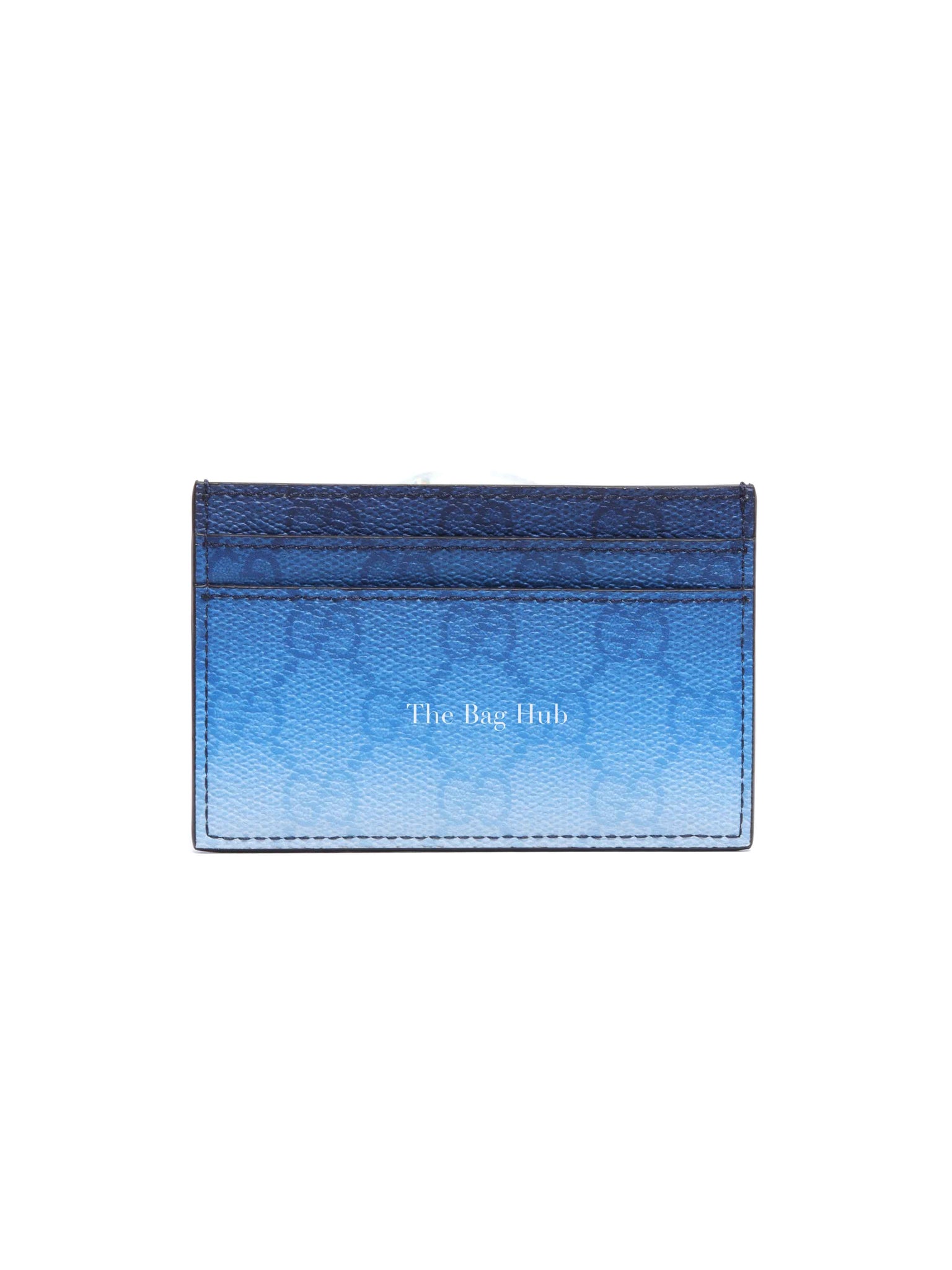 Gucci Gradient Blue Monogram Coated Canvas Chroma Card Case
