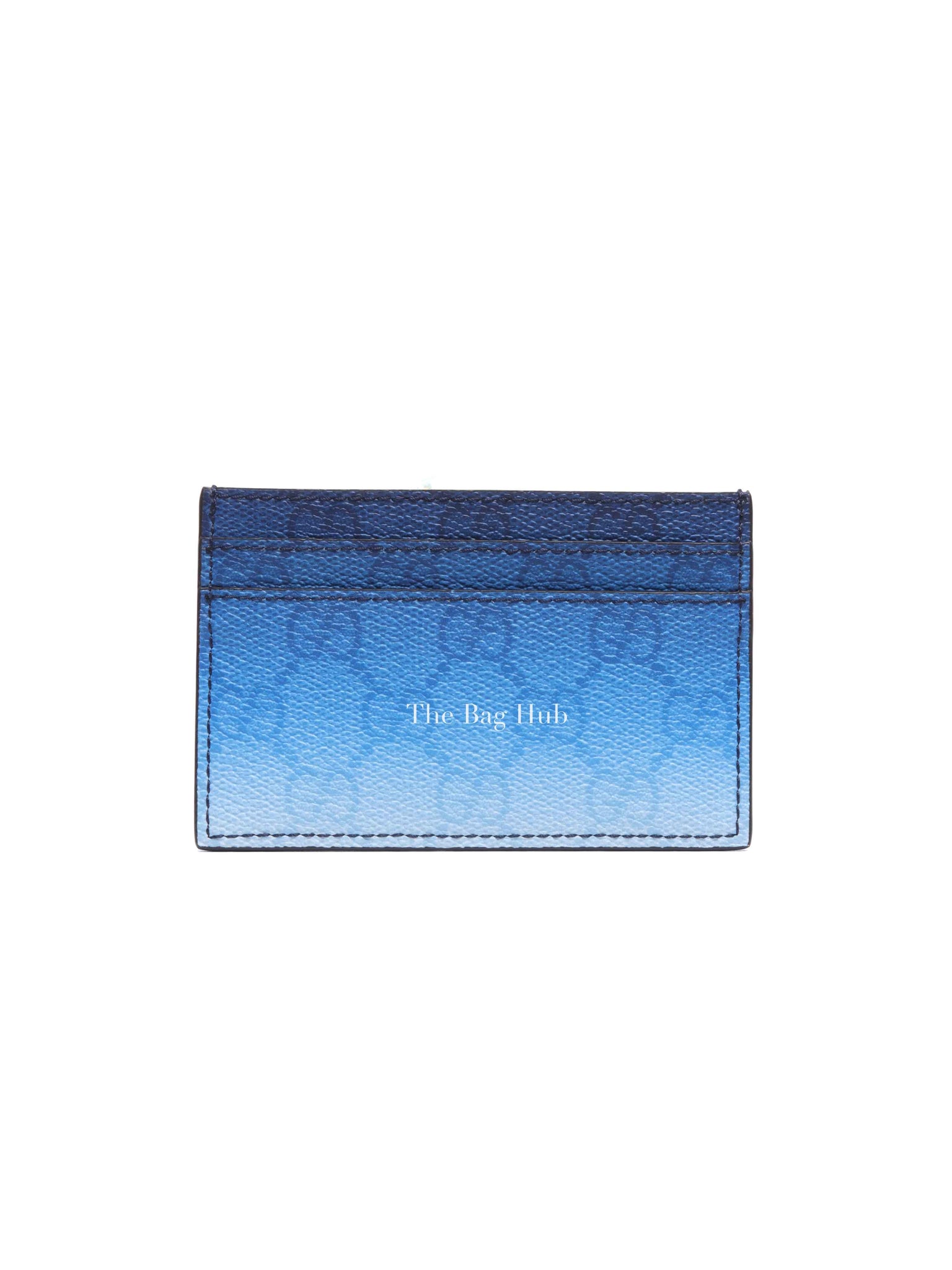 Gucci Gradient Blue Monogram Coated Canvas Chroma Card Case