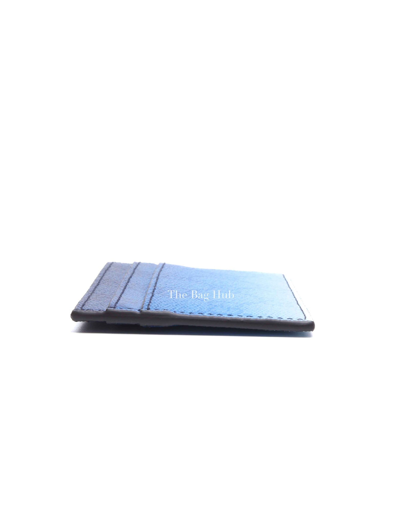 Gucci Gradient Blue Monogram Coated Canvas Chroma Card Case