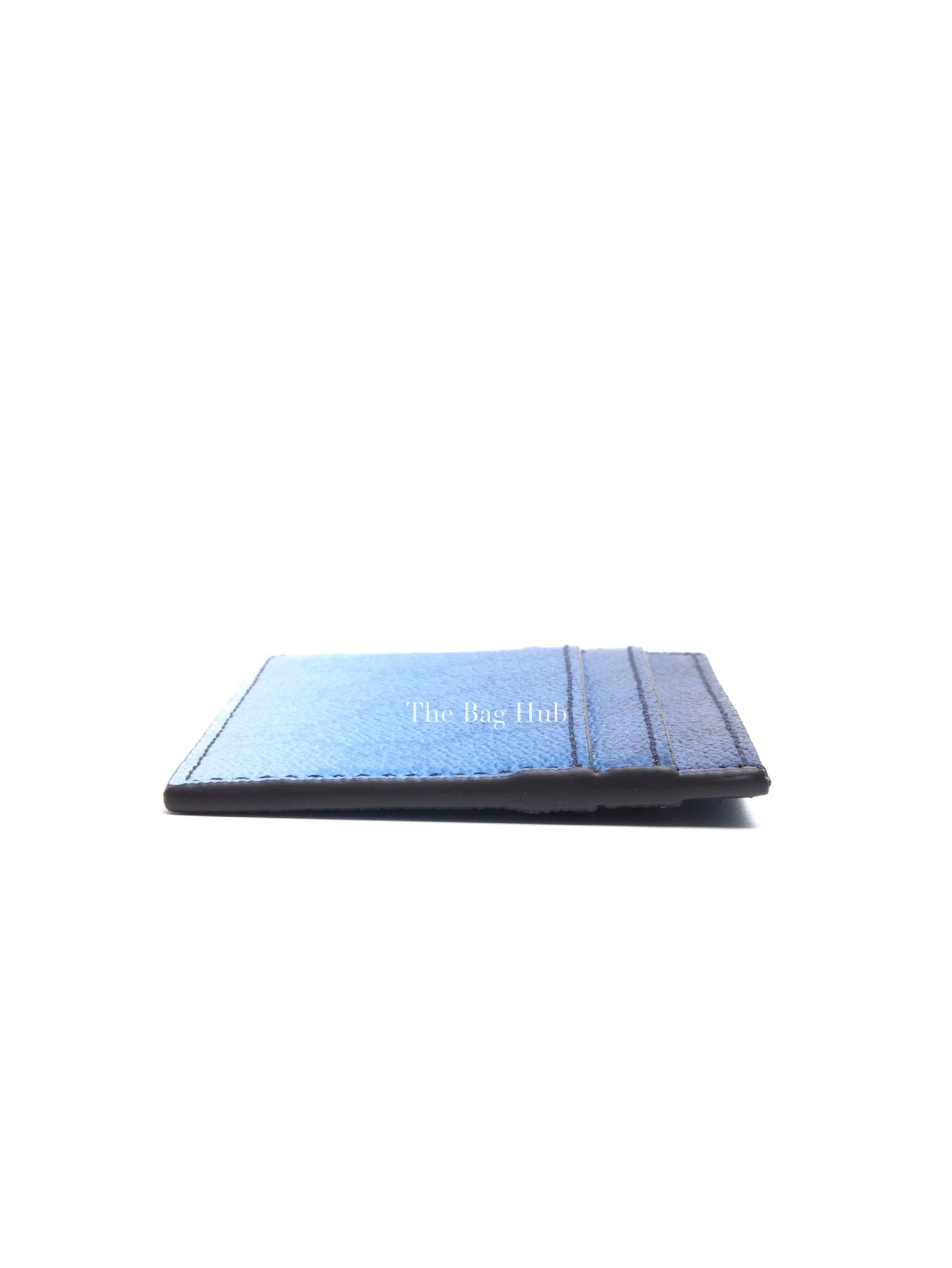Gucci Gradient Blue Monogram Coated Canvas Chroma Card Case