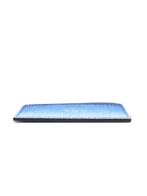 Gucci Gradient Blue Monogram Coated Canvas Chroma Card Case