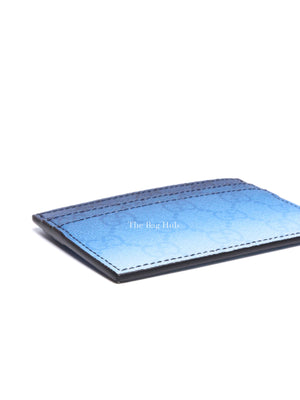 Gucci Gradient Blue Monogram Coated Canvas Chroma Card Case