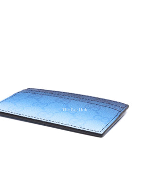 Gucci Gradient Blue Monogram Coated Canvas Chroma Card Case