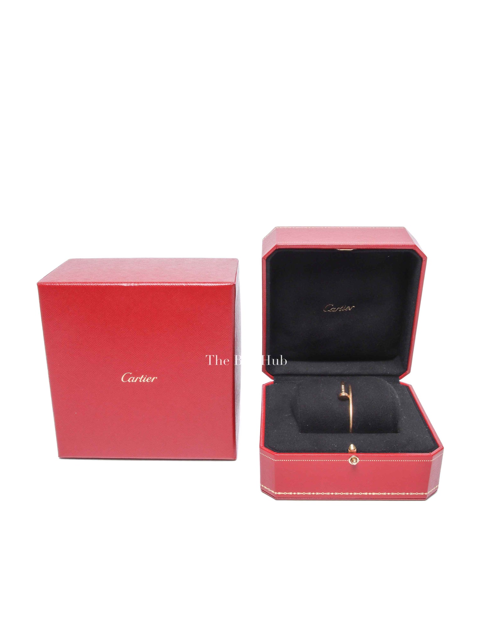 Cartier 18K Yellow Gold Small Model Juste Un Clou Bracelet Size 15