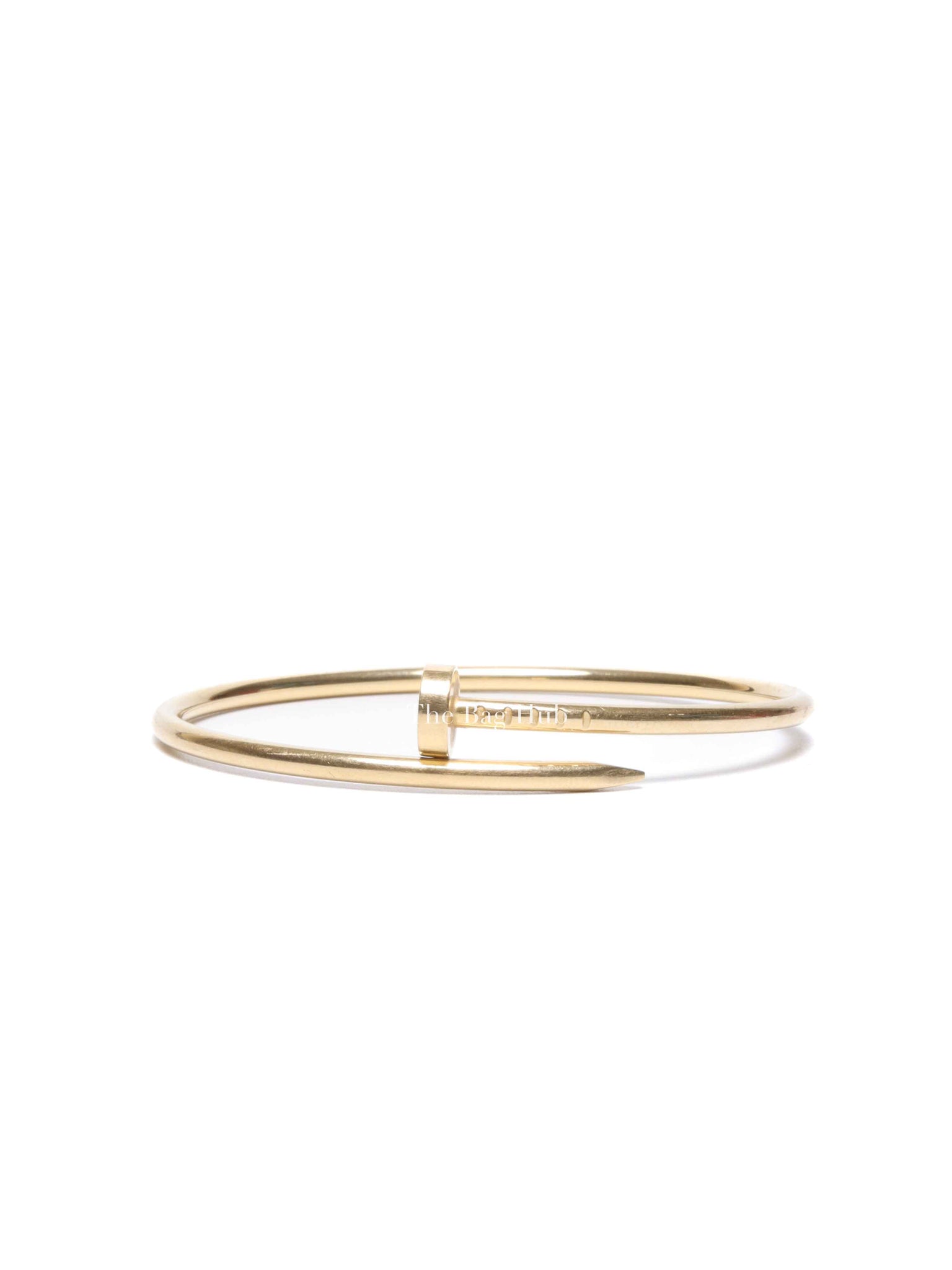 Cartier 18K Yellow Gold Small Model Juste Un Clou Bracelet Size 15