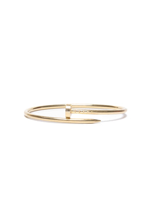Cartier 18K Yellow Gold Small Model Juste Un Clou Bracelet Size 15