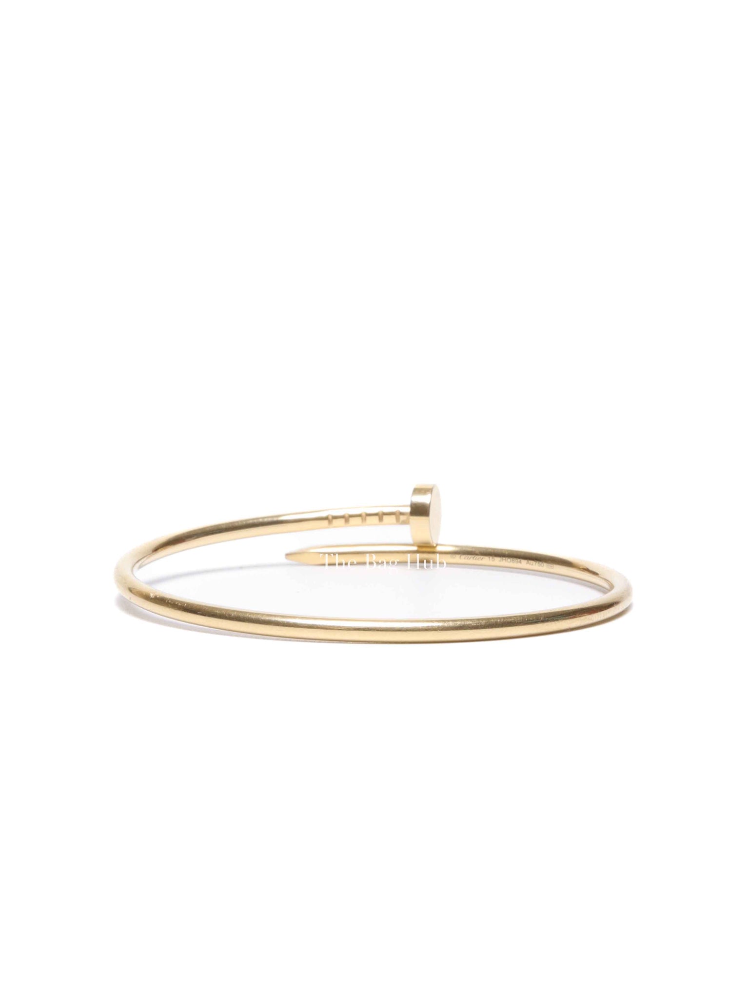 Cartier 18K Yellow Gold Small Model Juste Un Clou Bracelet Size 15