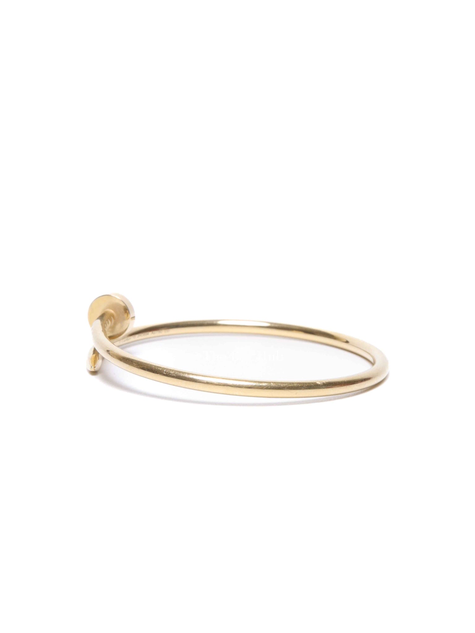 Cartier 18K Yellow Gold Small Model Juste Un Clou Bracelet Size 15