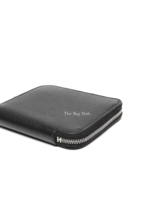 Hermes Noir Epsom Silk'in Compact Wallet