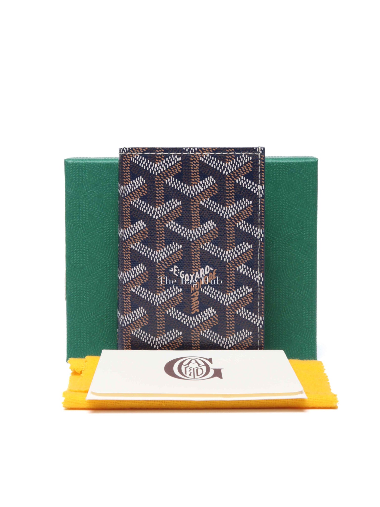 Goyard Navy Blue Canvas Saint-Pierre Card Wallet
