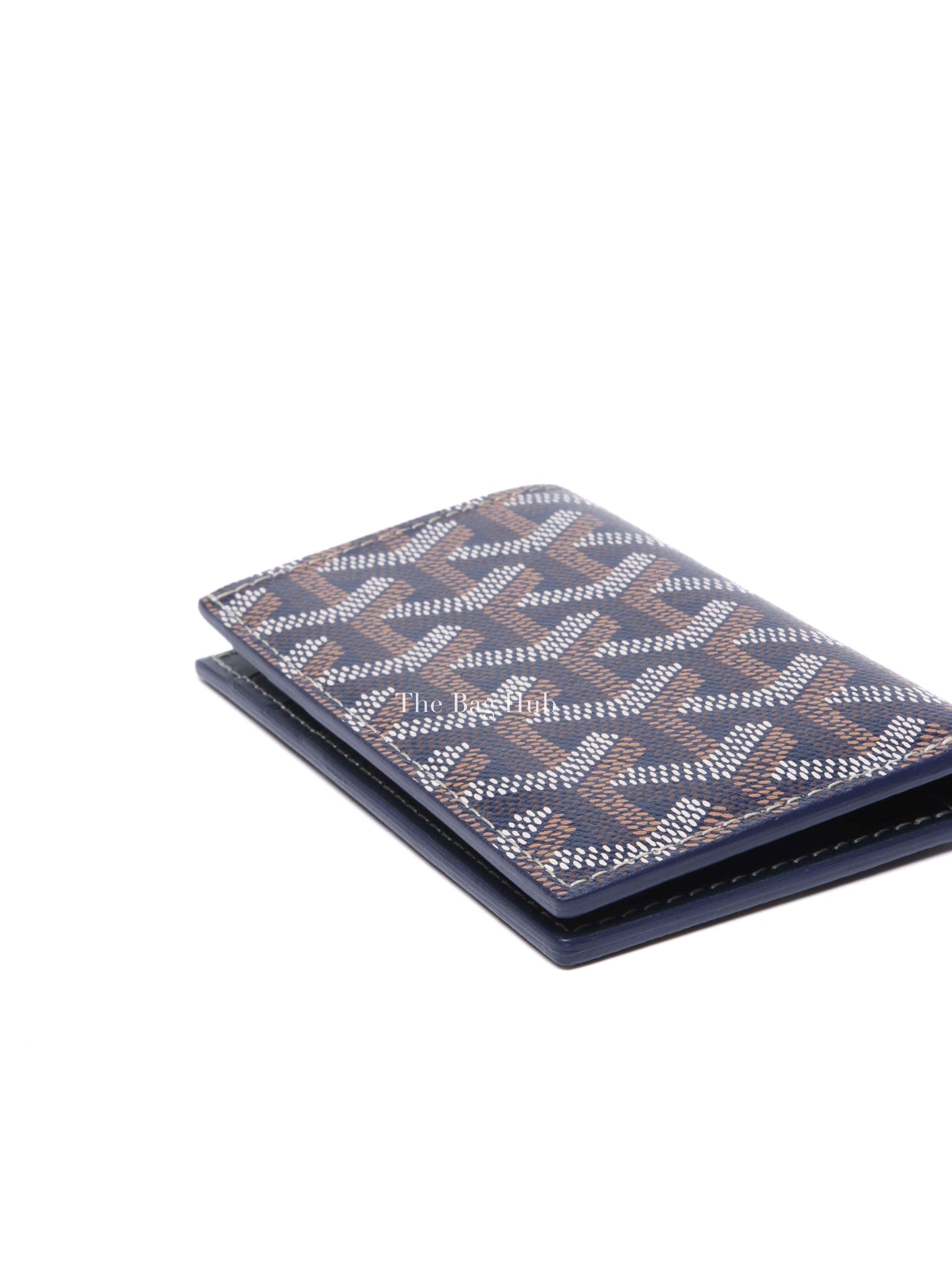 Goyard Navy Blue Canvas Saint-Pierre Card Wallet