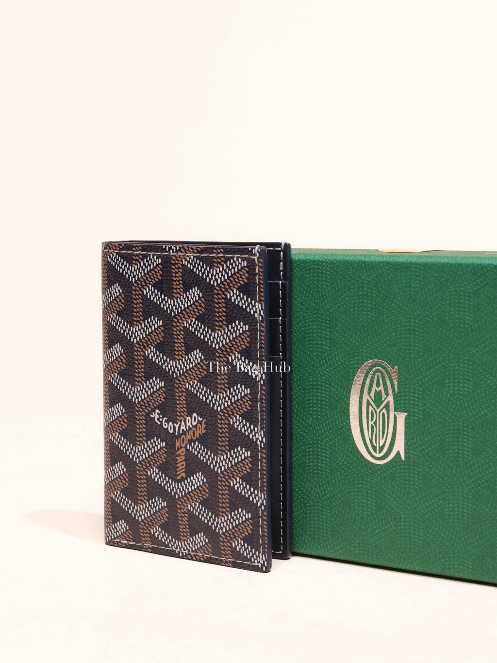 Goyard Navy Blue Canvas Saint-Pierre Card Wallet
