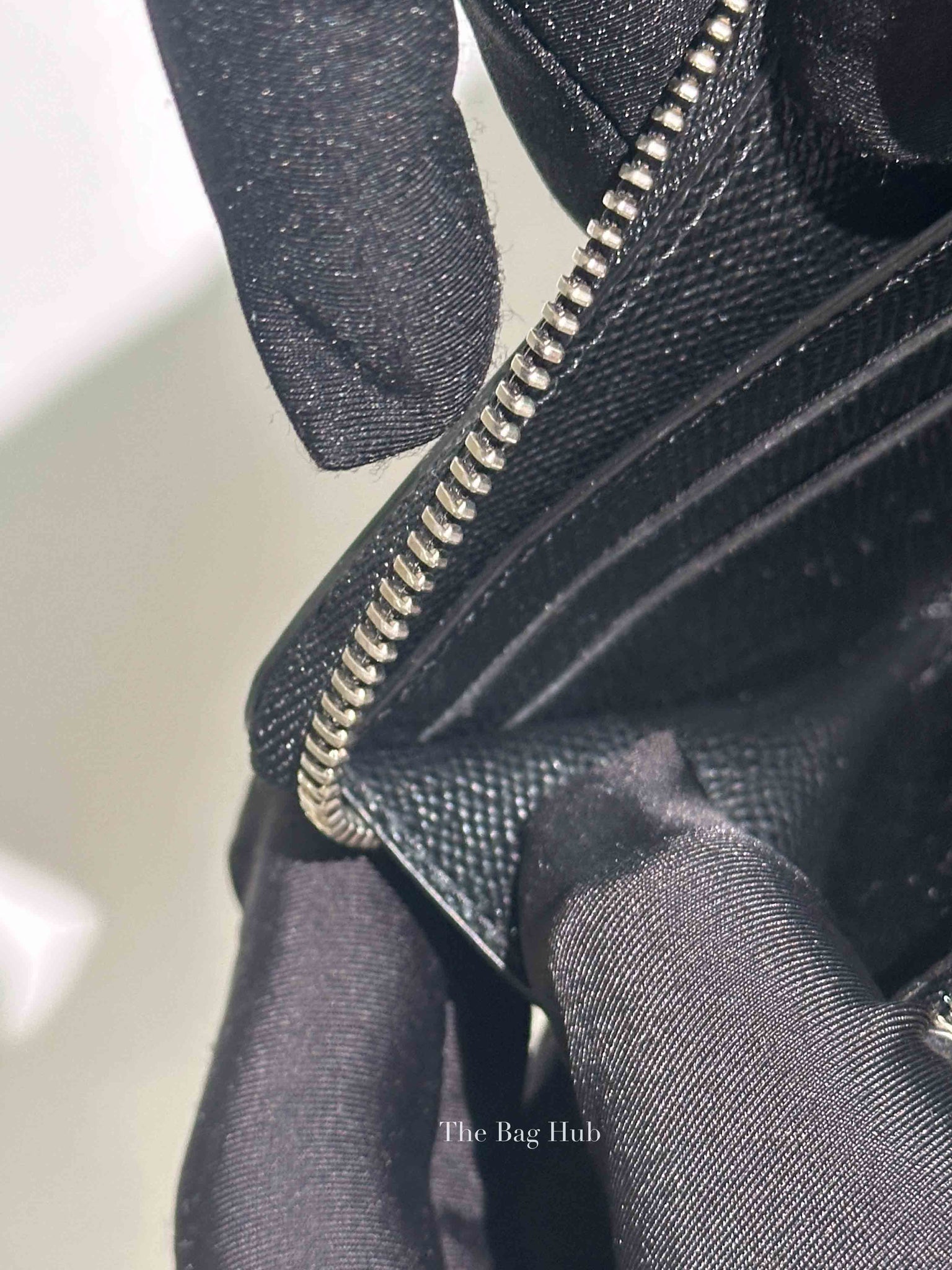 Givenchy Black Leather Long Zipped Wallet