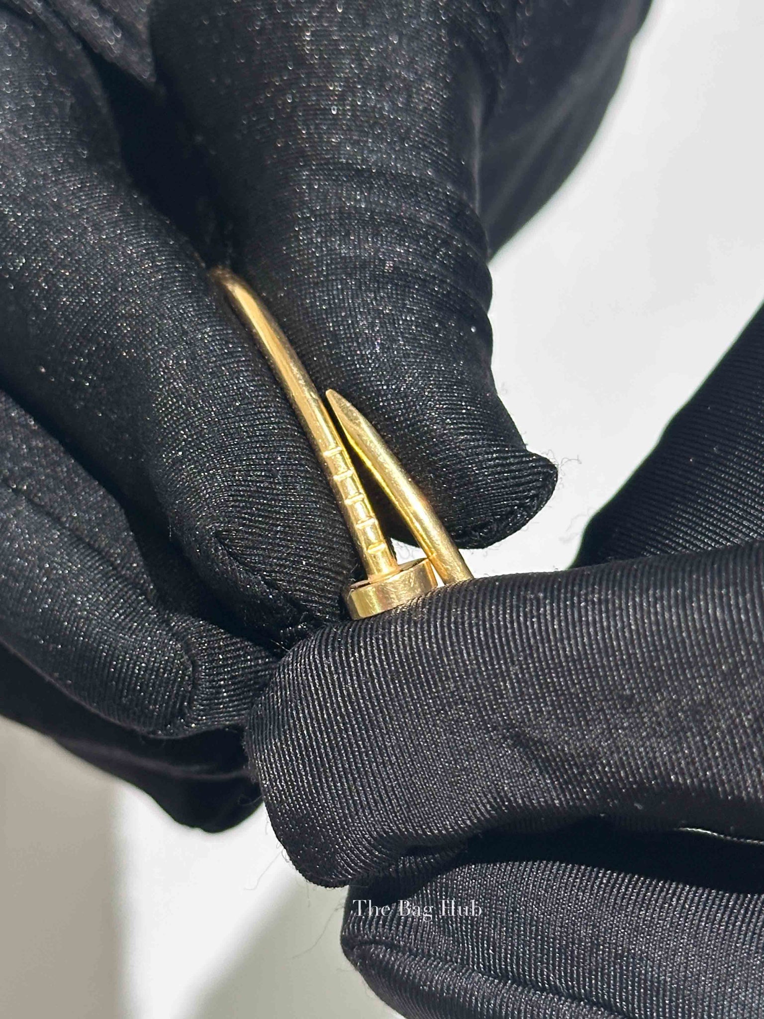 Cartier 18K Yellow Gold Small Model Juste Un Clou Bracelet Size 15