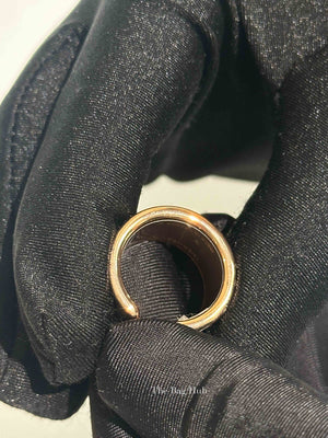 Hermes Etoupe Madame Calfskin Large Model Olympe Ring RGHW Size M