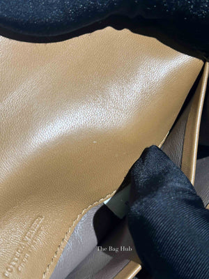 Bottega Veneta Tan Intercciato Leather Long Wallet