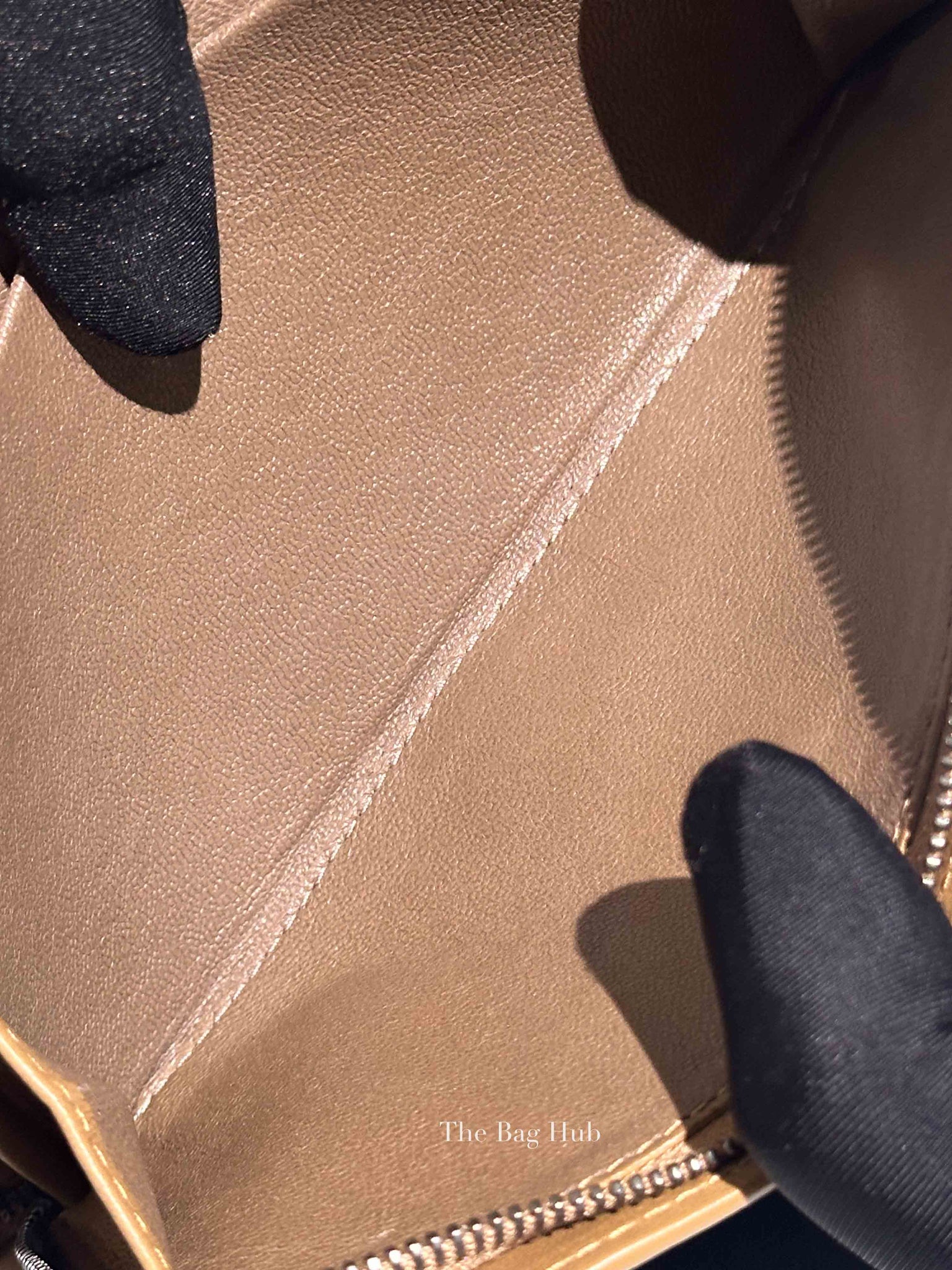 Bottega Veneta Tan Intercciato Leather Long Wallet