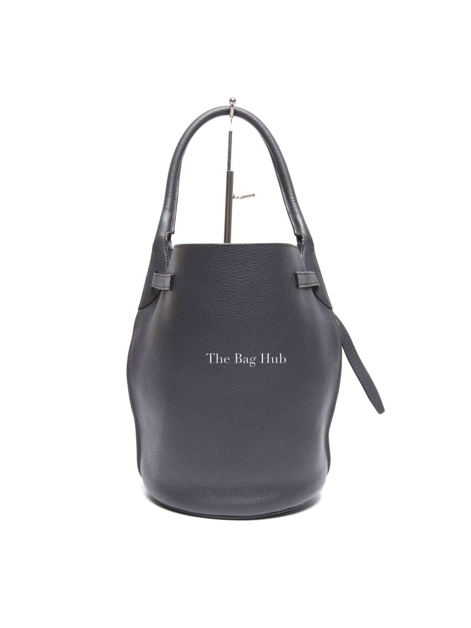 Celine Anthracite Supple Grained Calfskin Big Bag Bucket