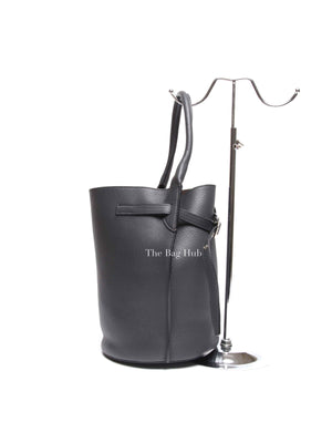 Celine Anthracite Supple Grained Calfskin Big Bag Bucket