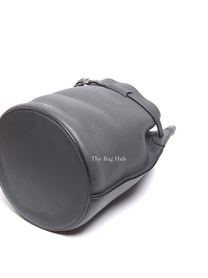 Celine Anthracite Supple Grained Calfskin Big Bag Bucket