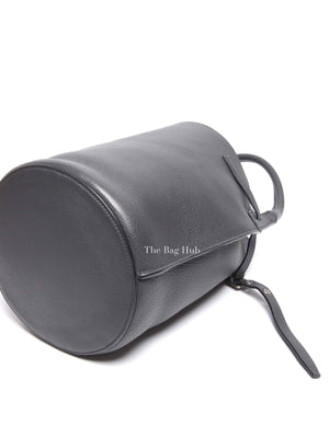 Celine Anthracite Supple Grained Calfskin Big Bag Bucket